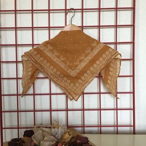 mustard cotton bandana